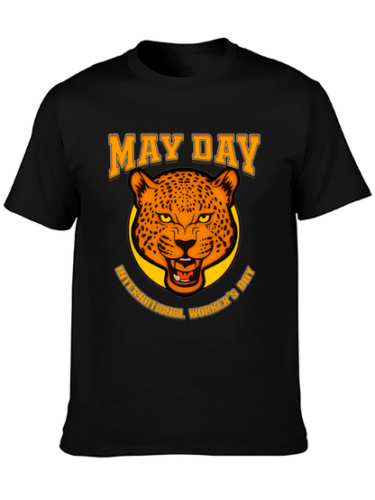 May Day Leopard Graphic T-Shirt