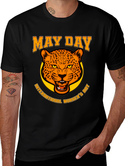 May Day Leopard Graphic T-Shirt