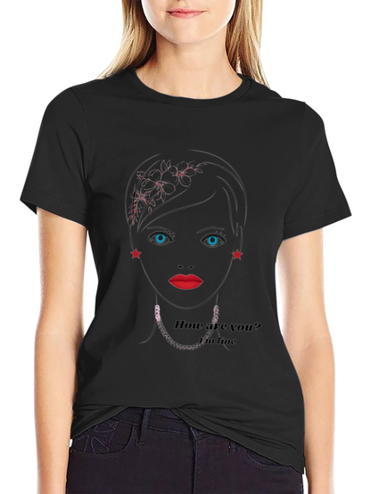 Woman Portrait Graphic T-Shirt