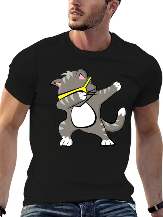 Cool Cat Dab T-Shirt - Black