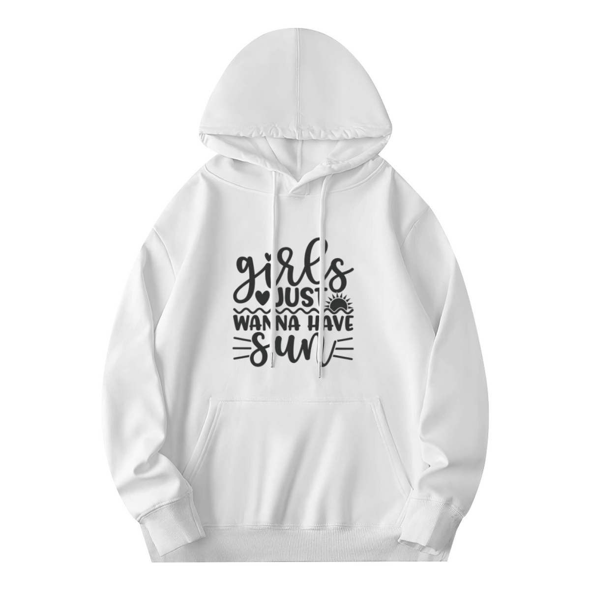 Girls Just Wanna Have Sun Graphic Hoodie