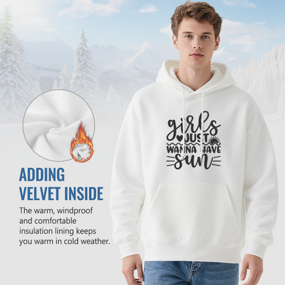 Girls Just Wanna Have Sun Graphic Hoodie