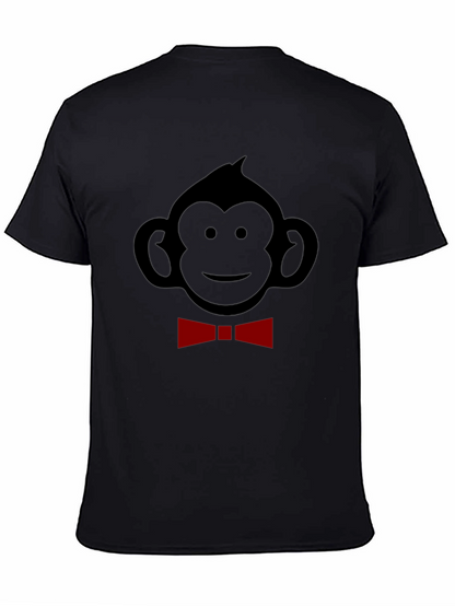 Monkey Bow Tie Graphic Tee - Black