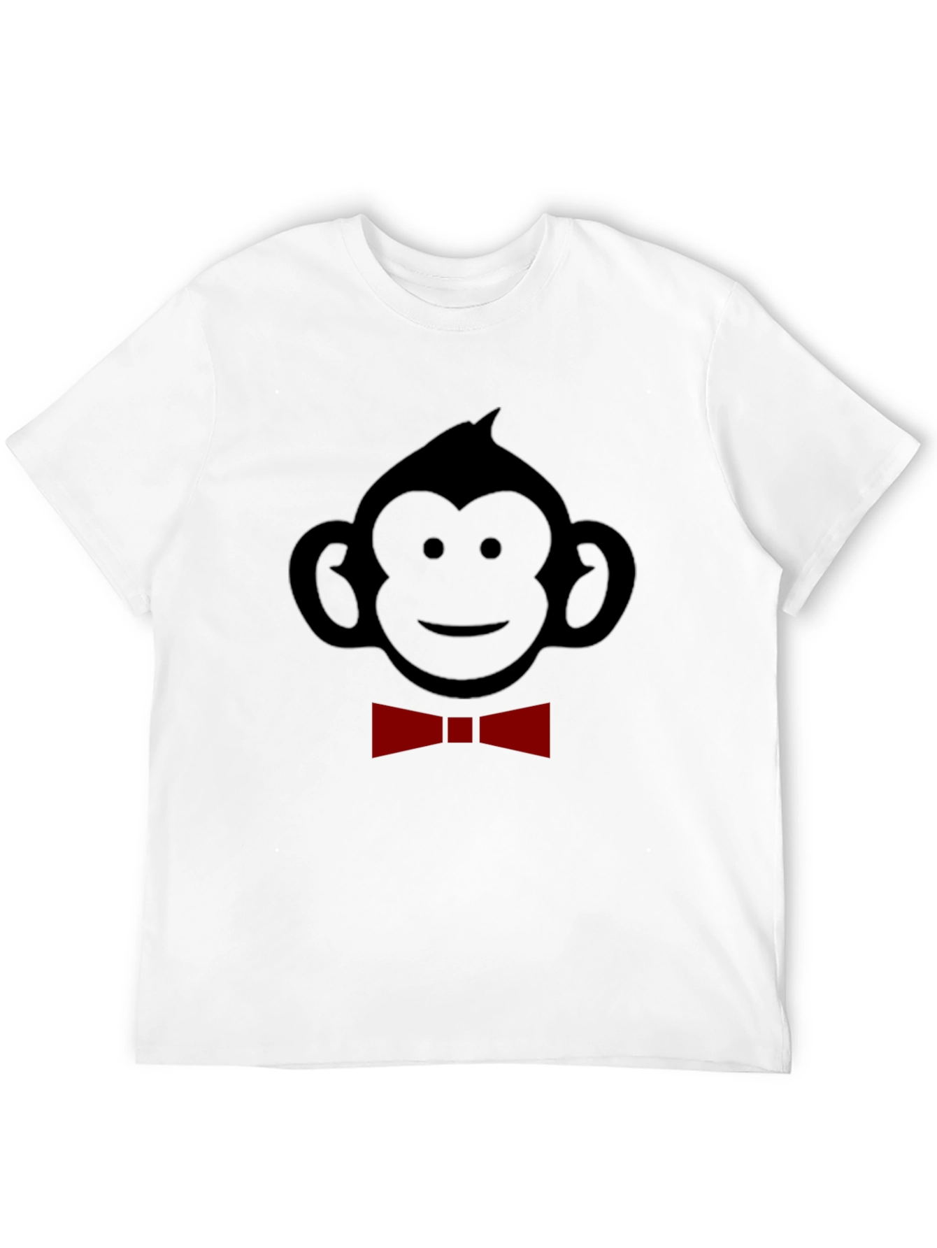 Monkey Bow Tie Graphic Tee - Black