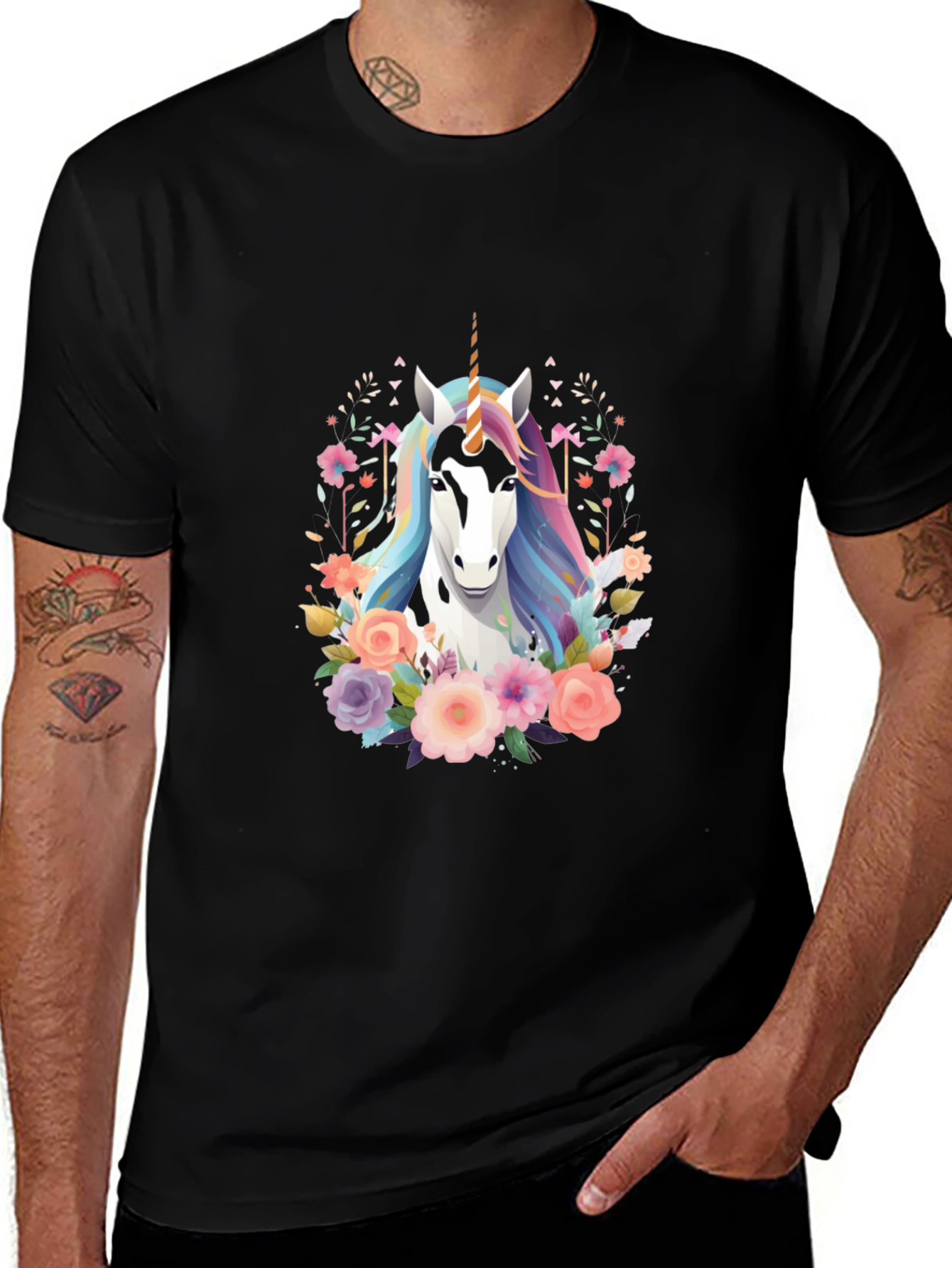 Unicorn Floral T-Shirt
