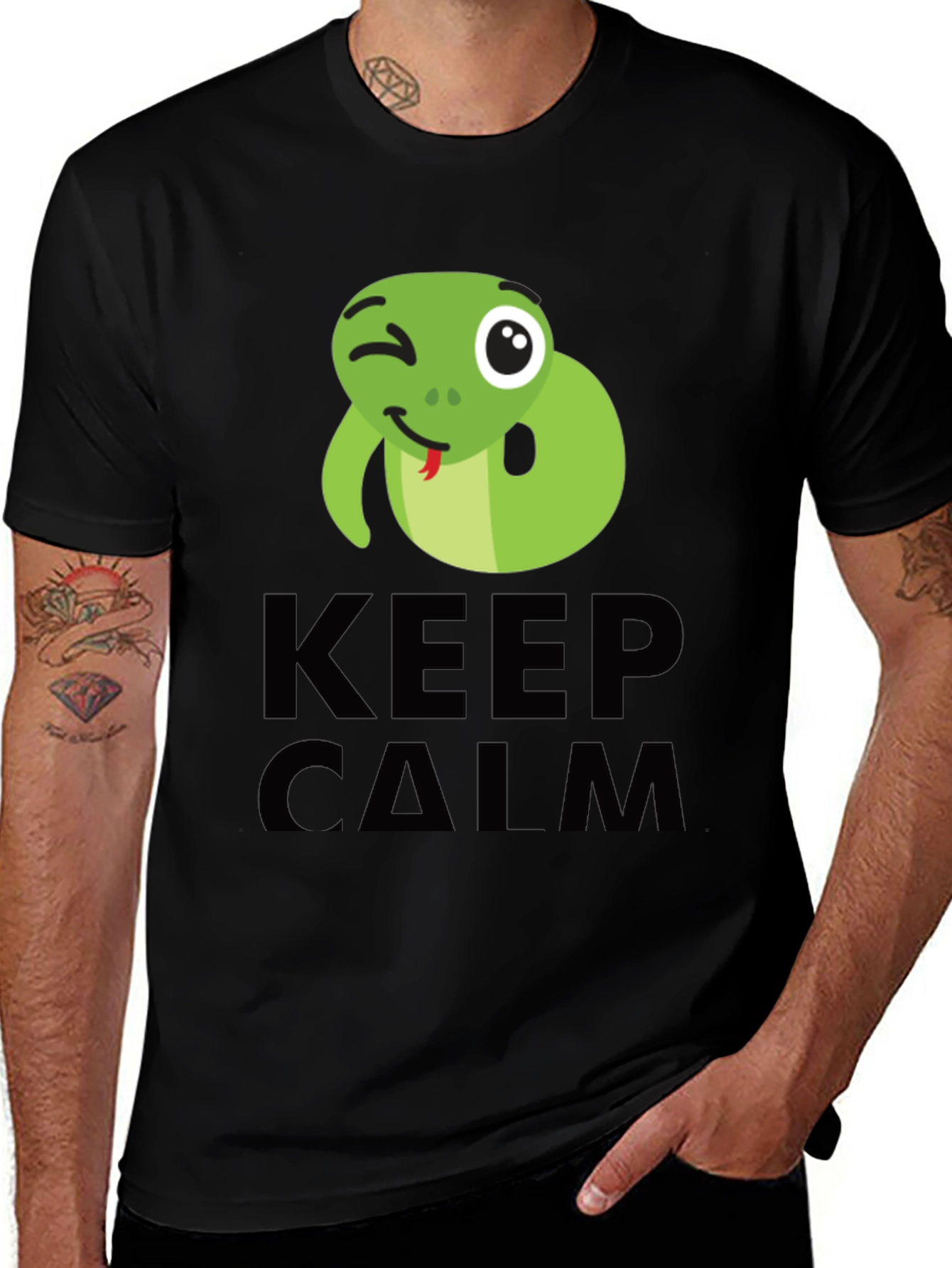 Keep Calm Snake Wink T-Shirt