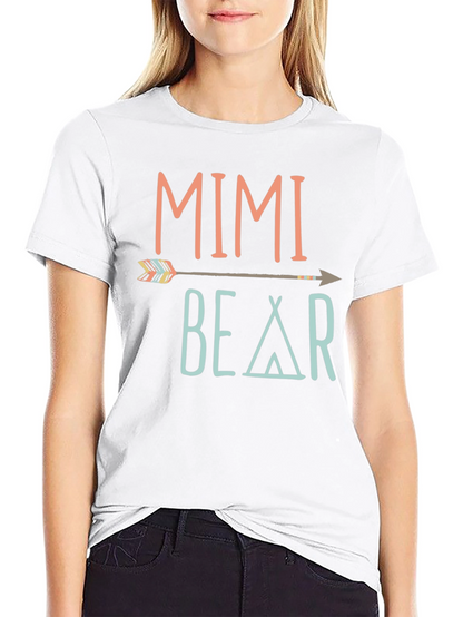 Mimi Bear Arrow T-Shirt Soft Cotton Tee