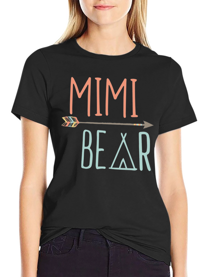 Mimi Bear Arrow T-Shirt Soft Cotton Tee