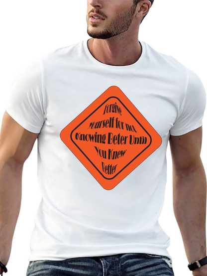 Forgive Yourself Graphic Tee - Black Cotton T-Shirt