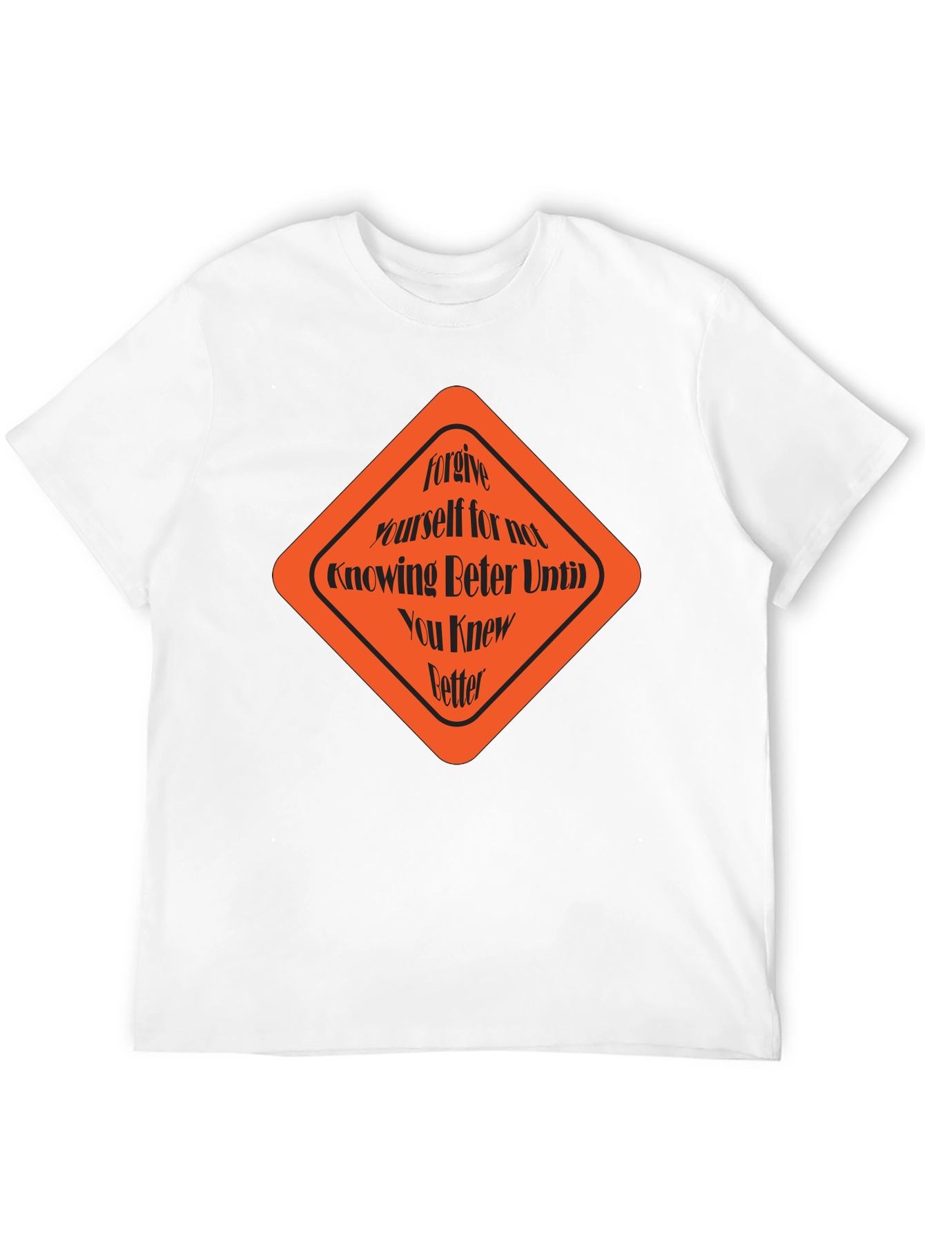 Forgive Yourself Graphic Tee - Black Cotton T-Shirt