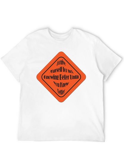 Forgive Yourself Graphic Tee - Black Cotton T-Shirt
