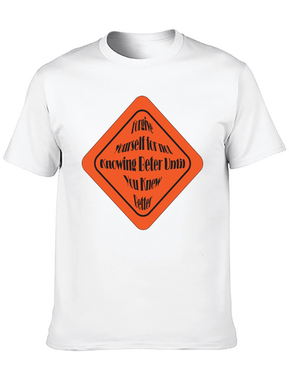 Forgive Yourself Graphic Tee - Black Cotton T-Shirt