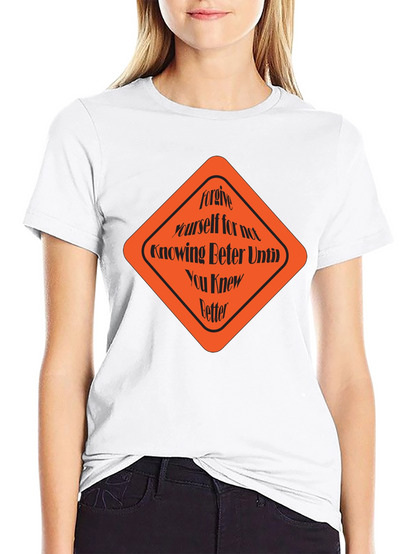 Forgive Yourself Graphic Tee - Black Cotton T-Shirt