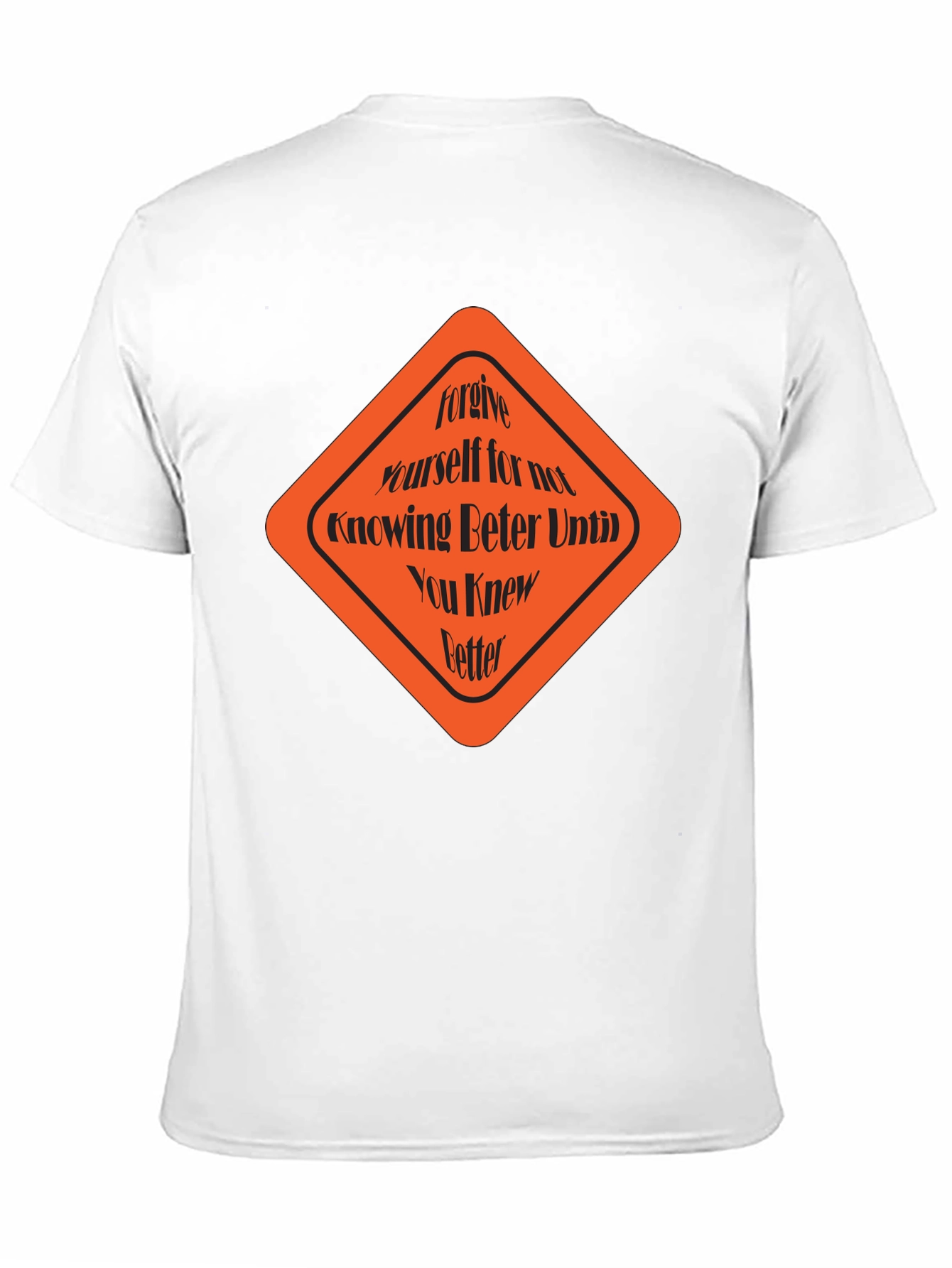 Forgive Yourself Graphic Tee - Black Cotton T-Shirt