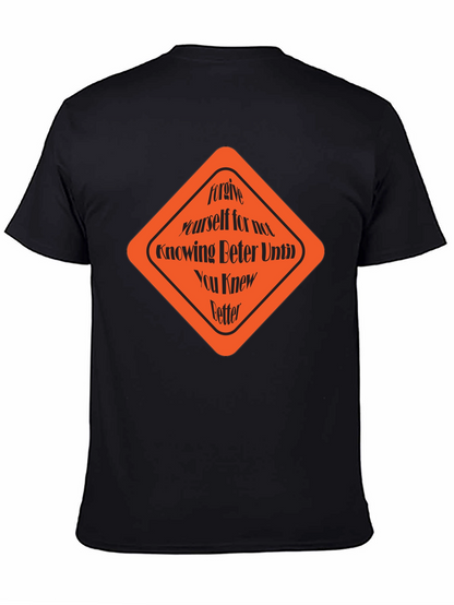 Forgive Yourself Graphic Tee - Black Cotton T-Shirt