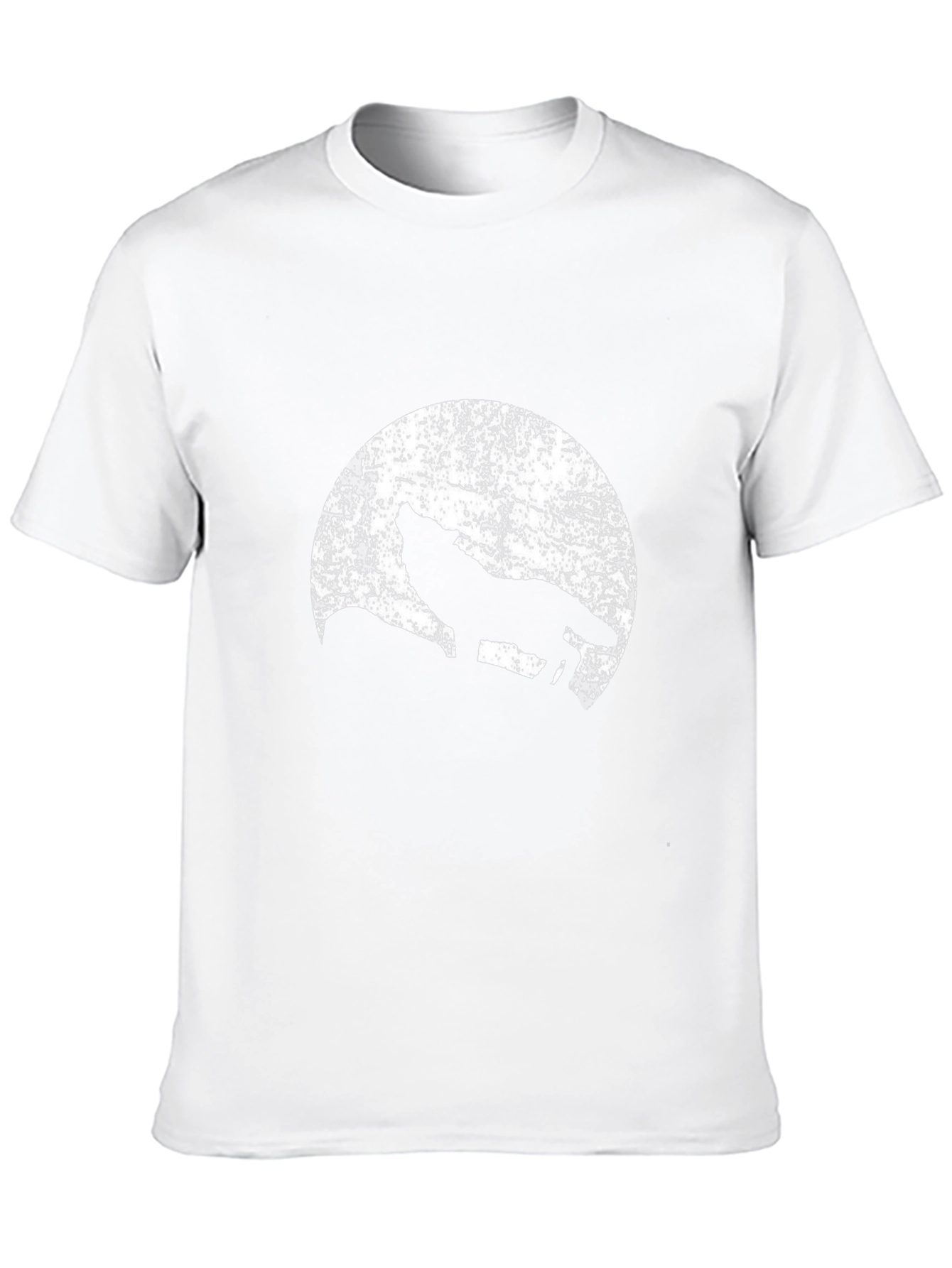 Wolf Howling at Moon Graphic Tee - Black T-Shirt