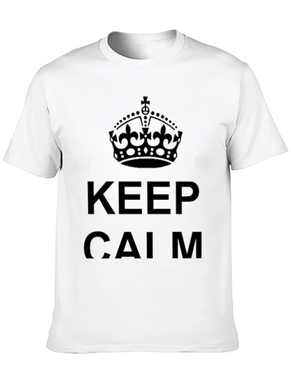 Keep Calm Crown Graphic Tee - Black
