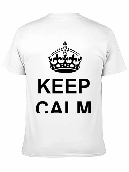 Keep Calm Crown Graphic Tee - Black