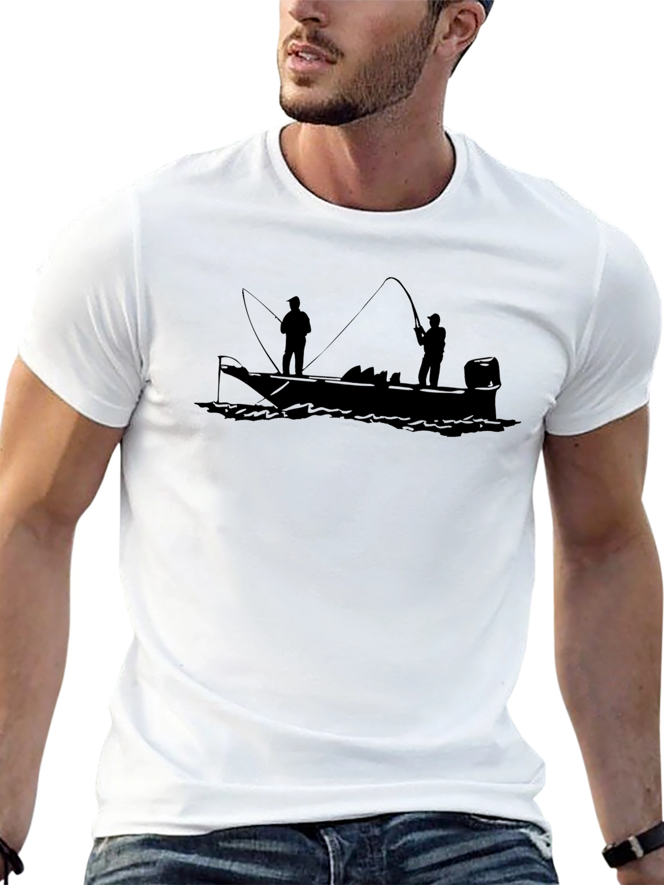 Fishing Boat Graphic T-Shirt - Angler Style