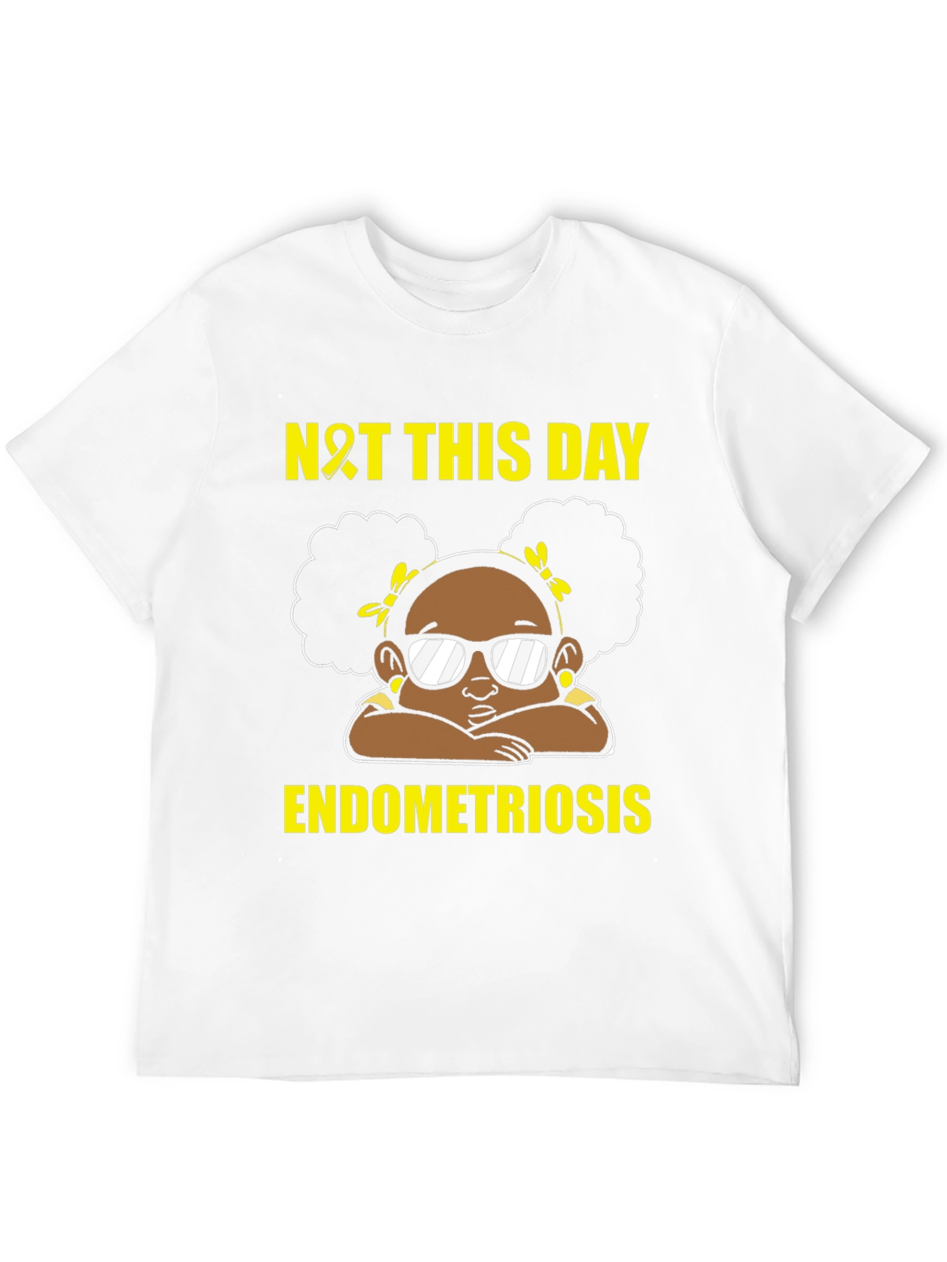 Endometriosis Awareness Black T-Shirt