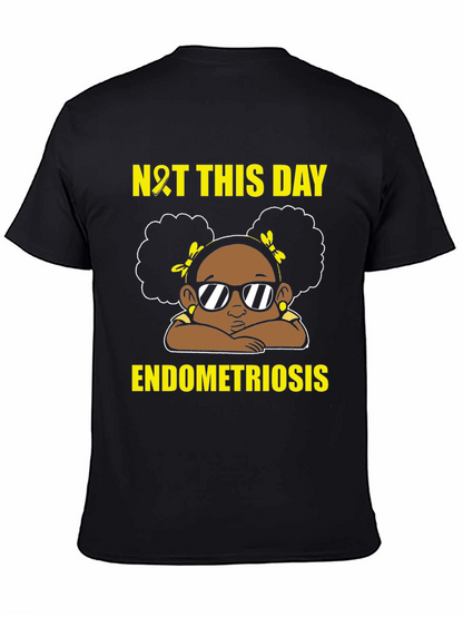Endometriosis Awareness Black T-Shirt