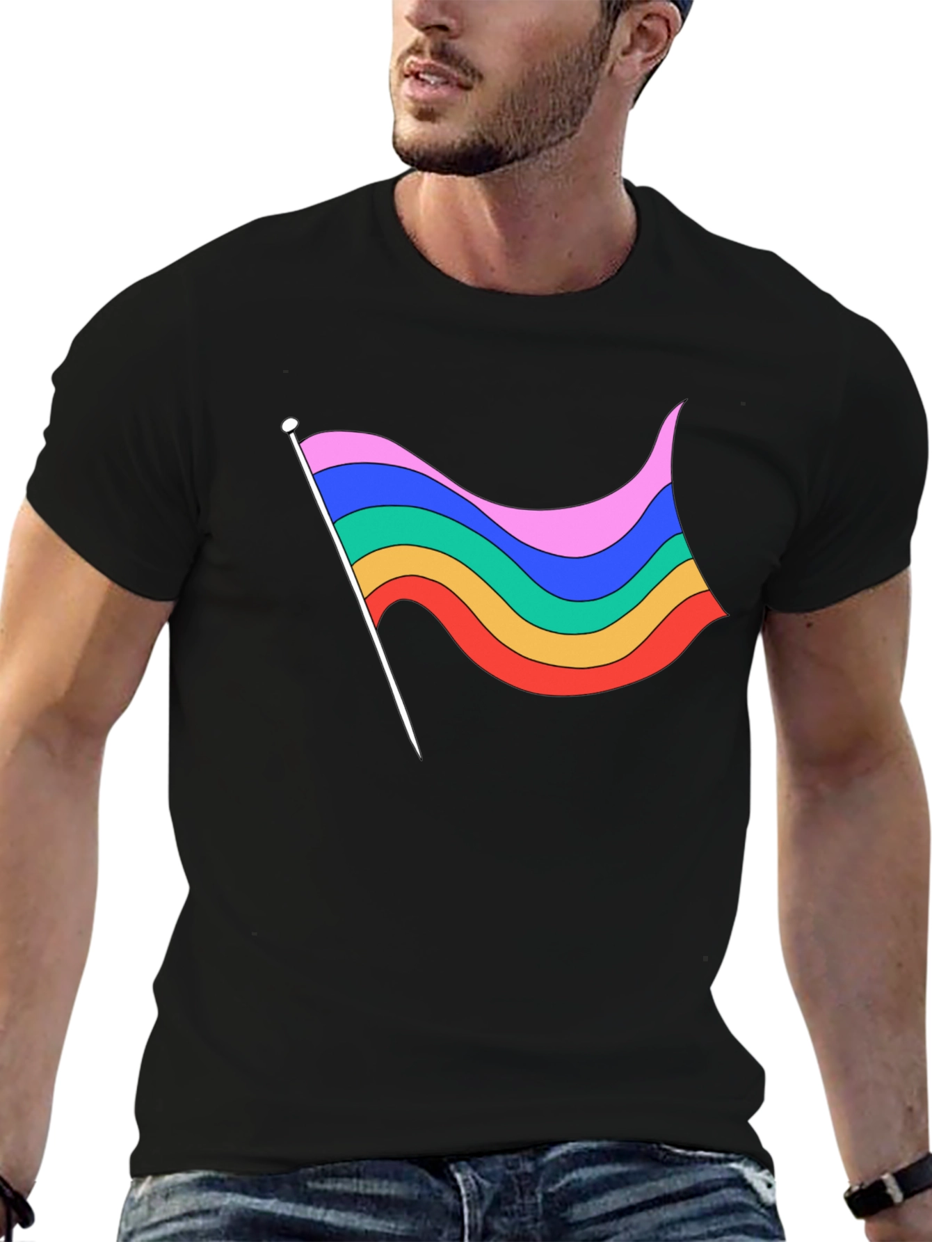 Retro Rainbow Flag T-Shirt - Pride Apparel
