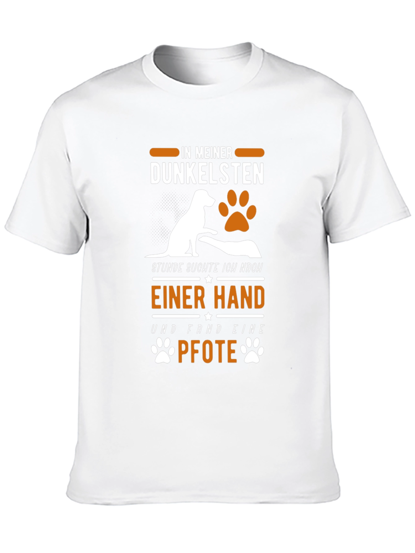 Dog Paw Print T-Shirt: In My Darkest Hour