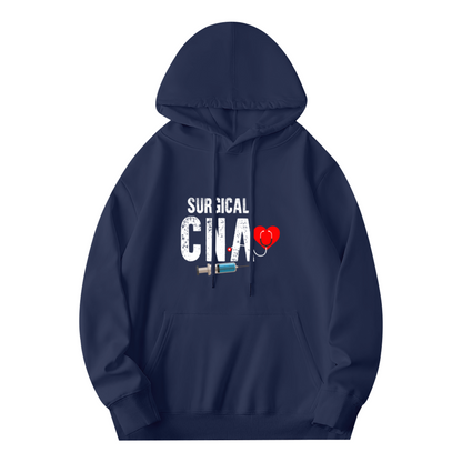 Surgical CNA Heart Stethoscope Syringe Hoodie
