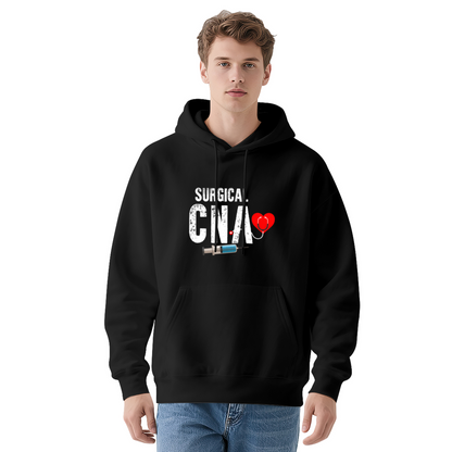Surgical CNA Heart Stethoscope Syringe Hoodie