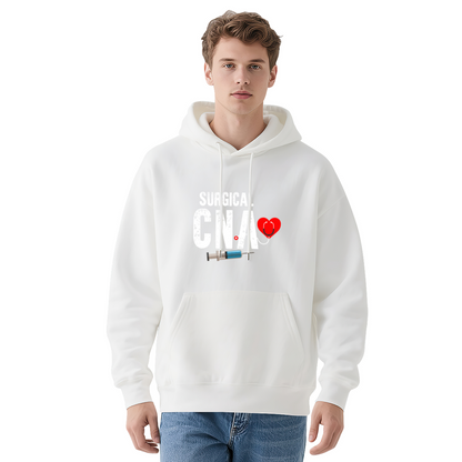 Surgical CNA Heart Stethoscope Syringe Hoodie