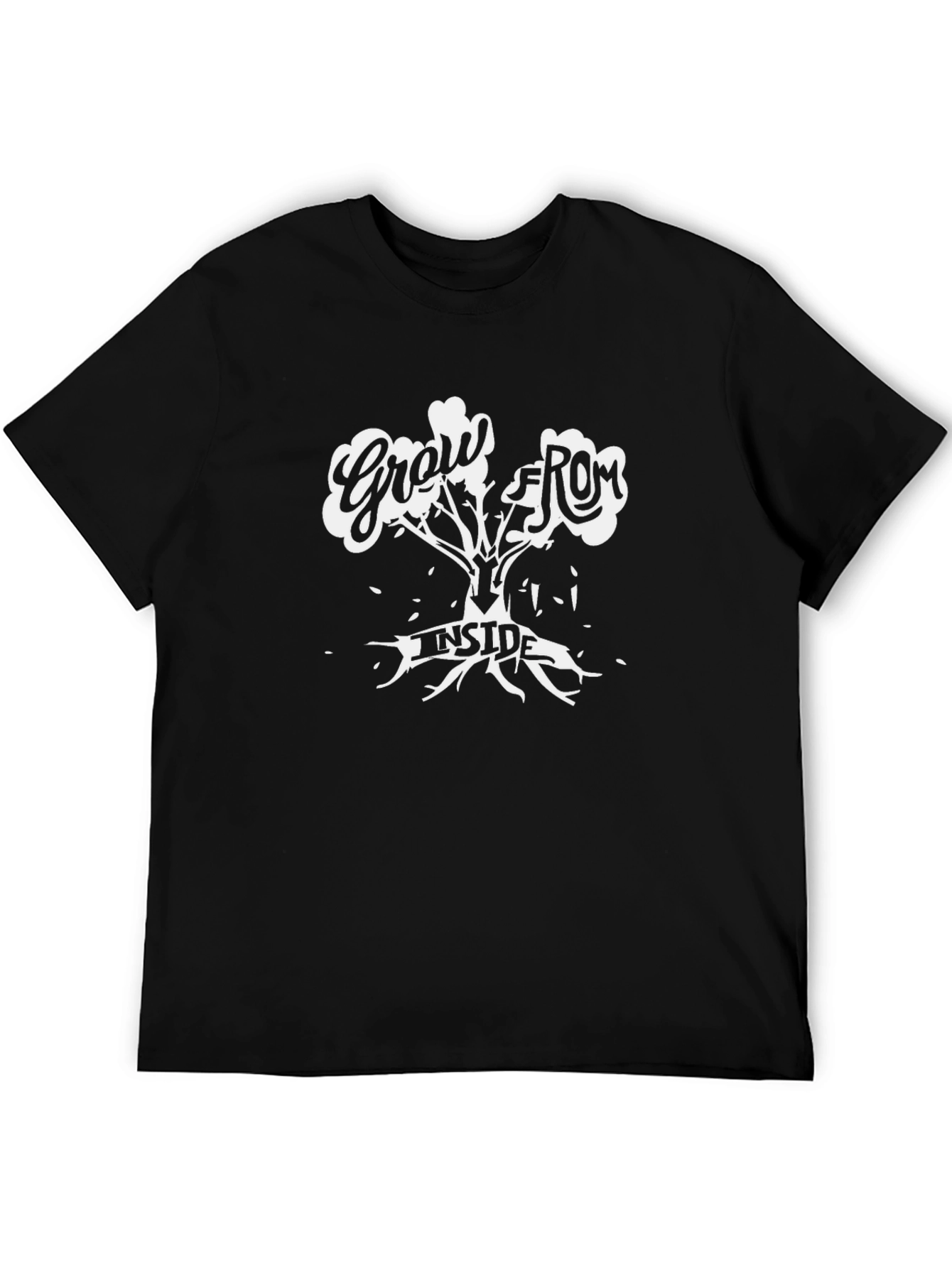 Grow From Inside Graphic T-Shirt - Black