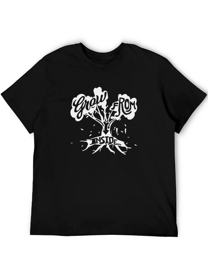 Grow From Inside Graphic T-Shirt - Black