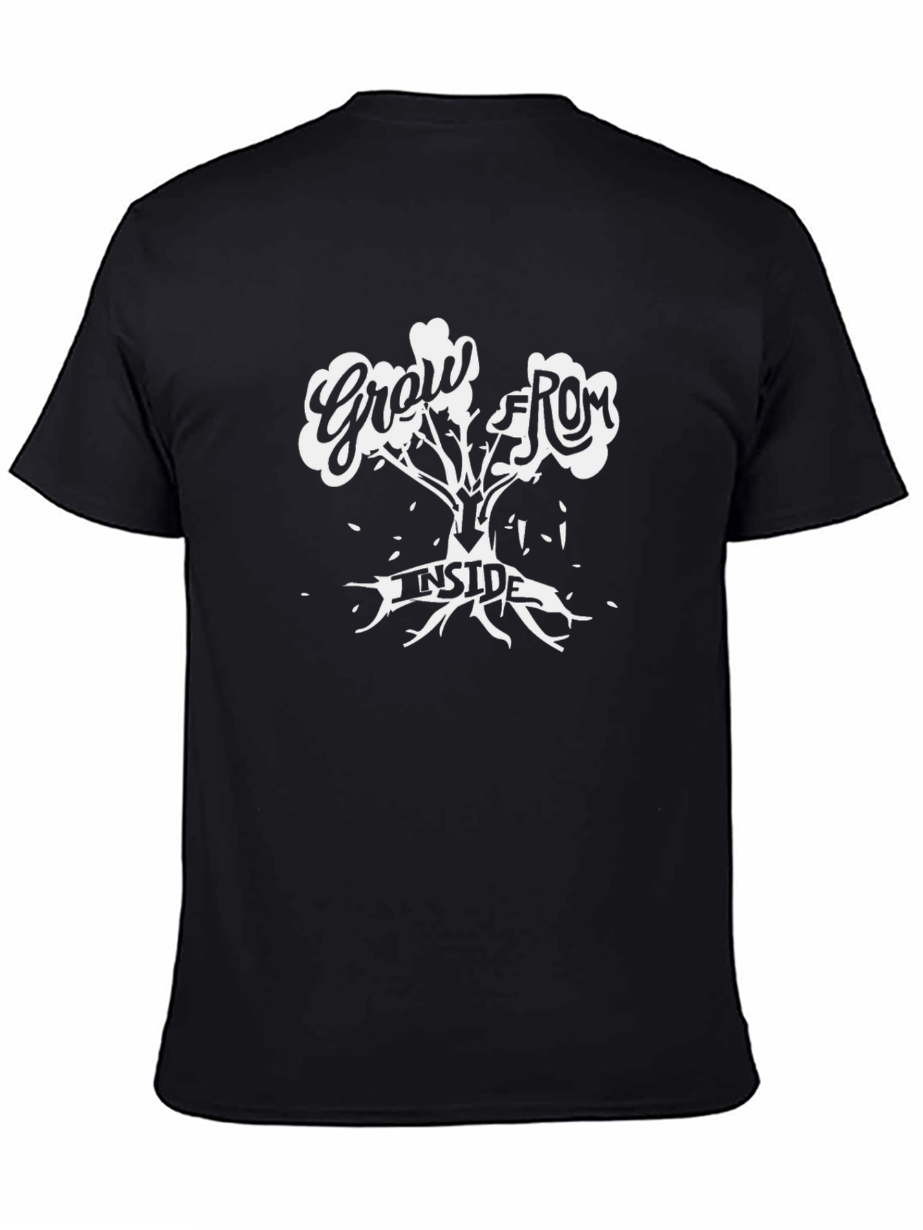 Grow From Inside Graphic T-Shirt - Black