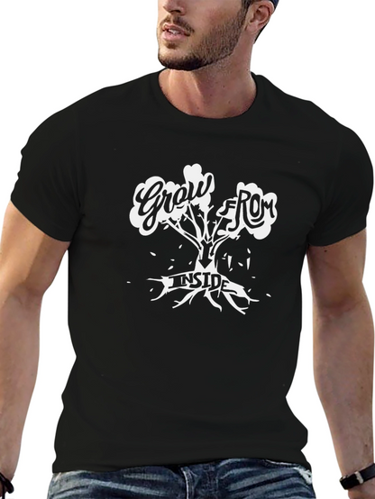 Grow From Inside Graphic T-Shirt - Black