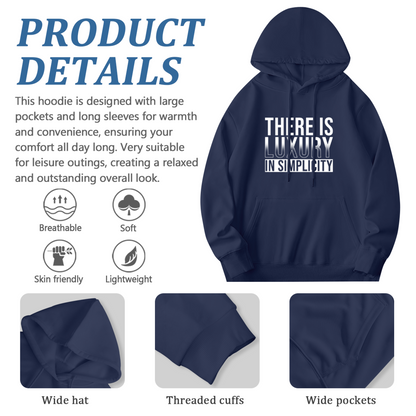 Simplicity Luxury Navy Hoodie