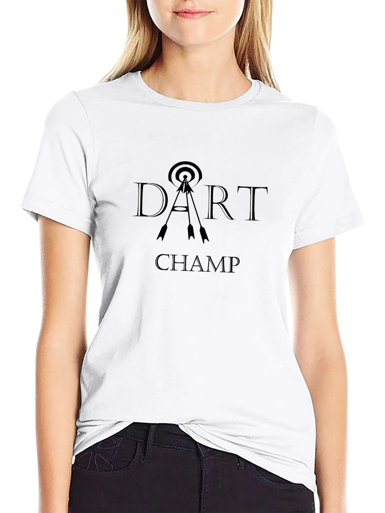 Dart Champ Black Graphic T-Shirt
