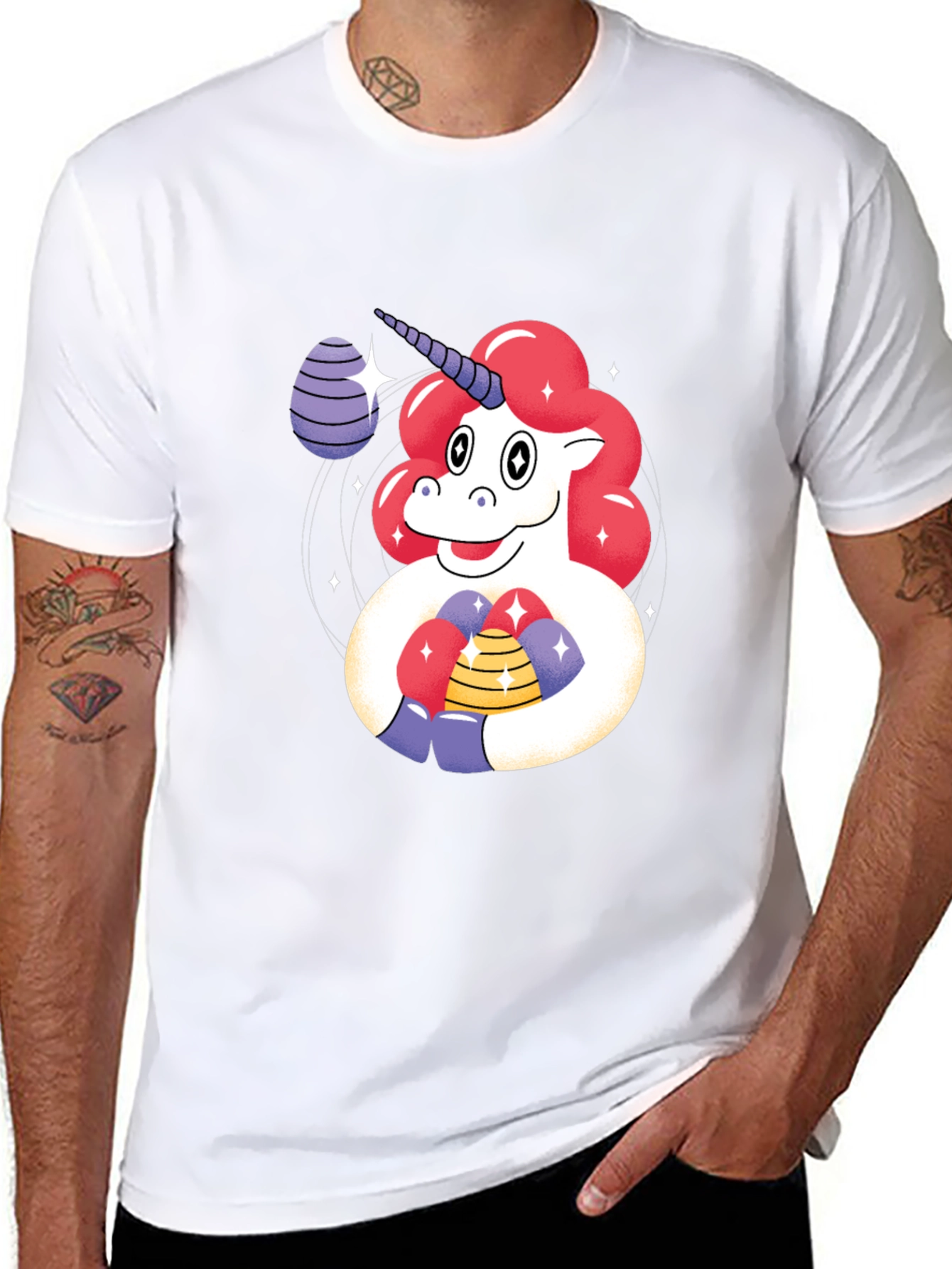 Unicorn Easter Egg Graphic Tee