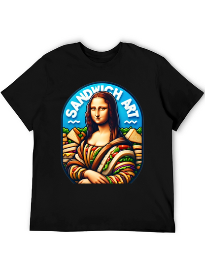 Sandwich Art Mona Lisa Graphic T-Shirt