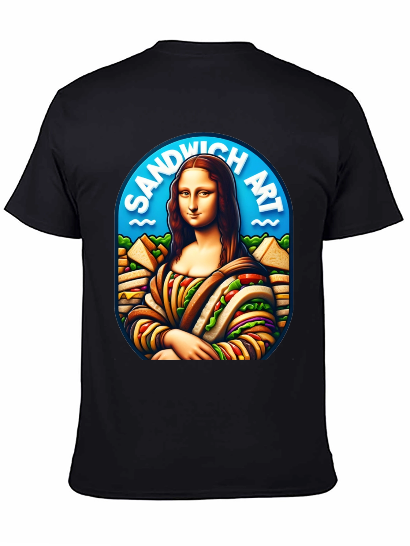 Sandwich Art Mona Lisa Graphic T-Shirt