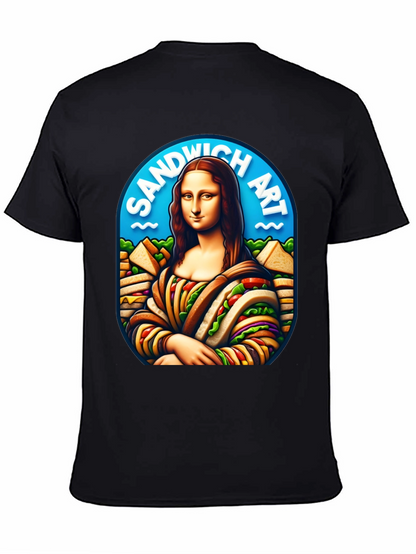 Sandwich Art Mona Lisa Graphic T-Shirt