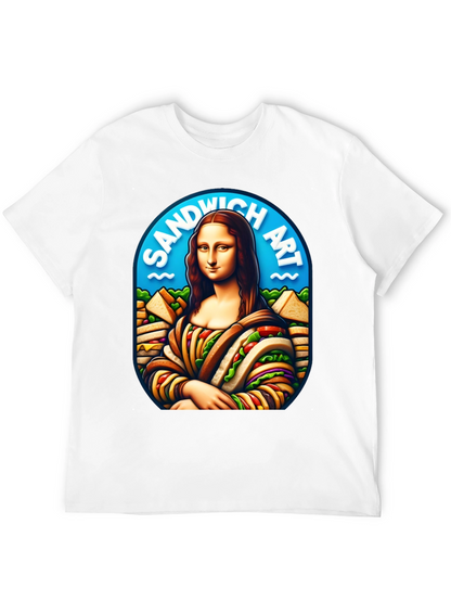 Sandwich Art Mona Lisa Graphic T-Shirt