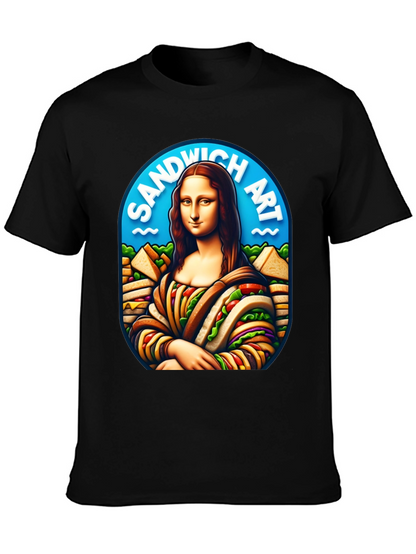 Sandwich Art Mona Lisa Graphic T-Shirt