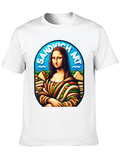 Sandwich Art Mona Lisa Graphic T-Shirt