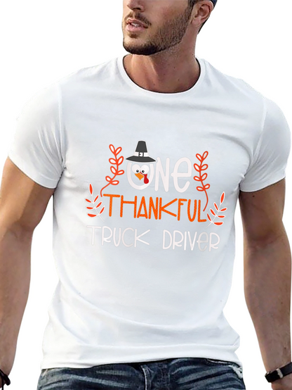 One Thankful Truck Driver Thanksgiving T-Shirt
