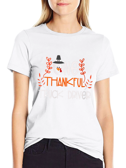 One Thankful Truck Driver Thanksgiving T-Shirt