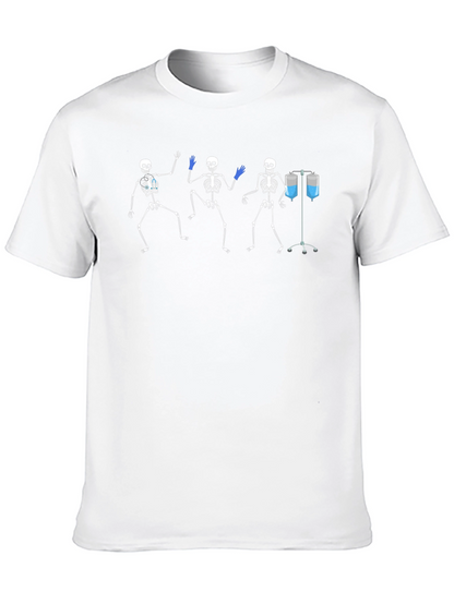 Dancing Skeletons Graphic T-Shirt - Medical Humor