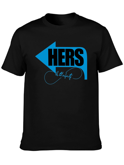 Matching Couple Hers T-Shirt - Arrow Graphic Design
