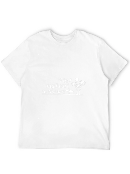I Lost My Heart to the Sea Black T-Shirt