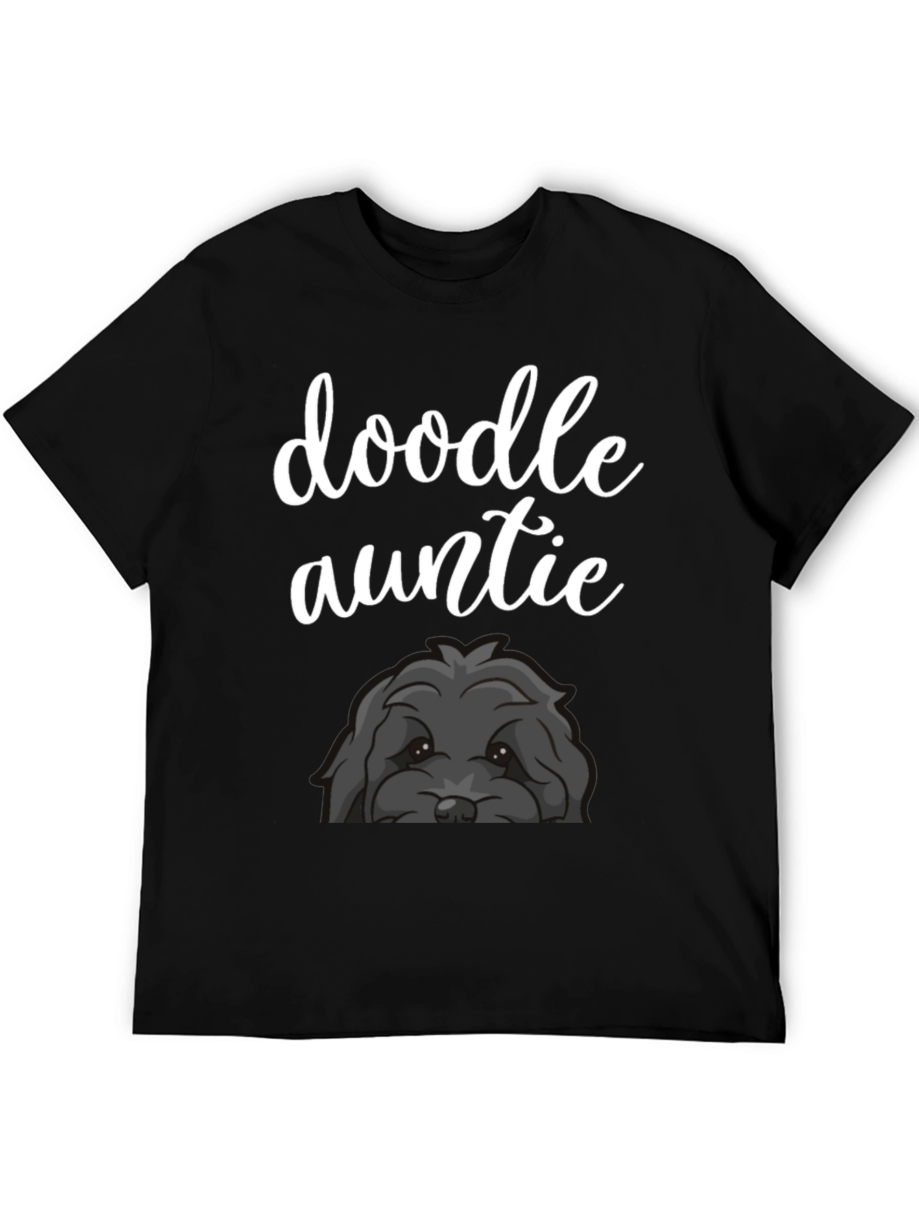 Doodle Auntie Black T-Shirt