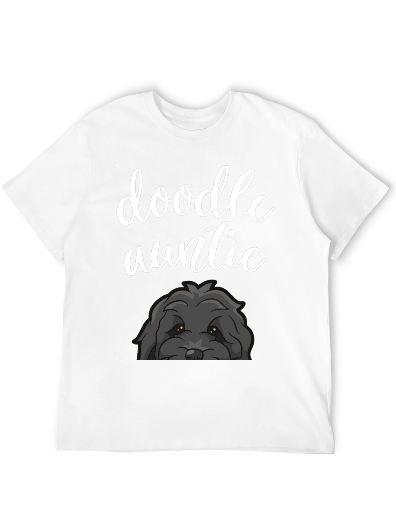 Doodle Auntie Black T-Shirt